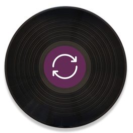 Használt vinyl lemezek